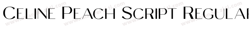 Celine Peach Script Regular字体转换